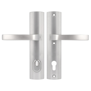 Klamko Klamka AXA Prestige Flex ++ F6 inox rozstaw 90 mm