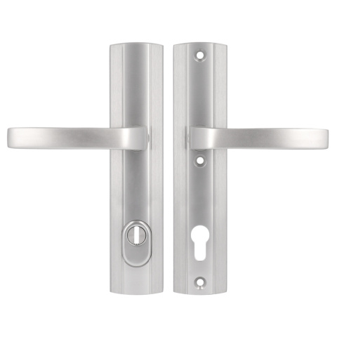 Klamko Klamka AXA Prestige Flex ++ F6 inox rozstaw 90 mm