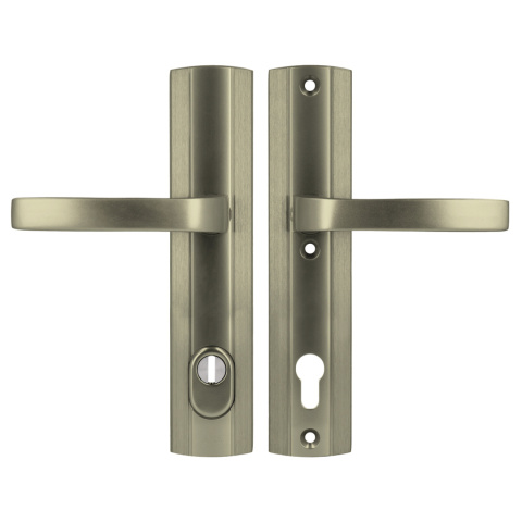 Klamko Klamka AXA Prestige Flex ++ F9 tytan rozstaw 92 mm