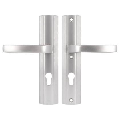 Klamko Klamka AXA Prestige ++ F6 inox rozstaw 72 mm