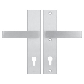 Klamko Klamka AXA Royal ++ F1 srebrna rozstaw 92 mm