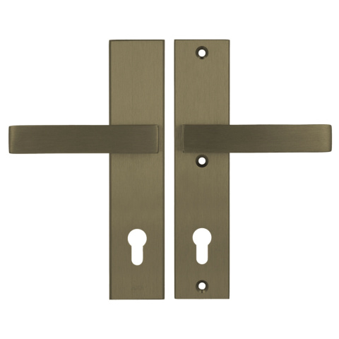 Klamko Klamka AXA Royal ++ F4 stare złoto rozstaw 92 mm