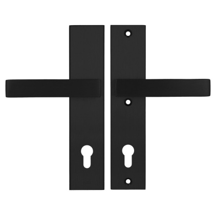 Klamko Klamka AXA Royal ++ F8 czarna rozstaw 92 mm