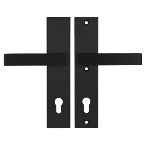 Klamko Klamka AXA Royal ++ F8 czarna rozstaw 92 mm