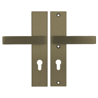 Klamko Klamka AXA Royal ++ F4 stare złoto rozstaw 72 mm