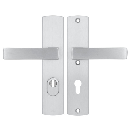 Klamko Klamka AXA Apollo Flex Premium F1 srebrna rozstaw 72 mm