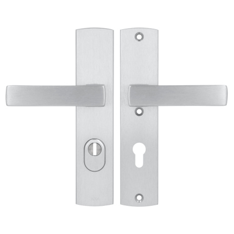 Klamko Klamka AXA Apollo Flex Premium F1 srebrna rozstaw 72 mm