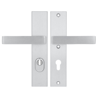 Klamko Klamka AXA Royal Flex ++ F1 srebrna rozstaw 72 mm