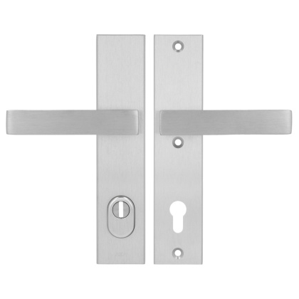 Klamko Klamka AXA Royal Flex ++ F6 inox rozstaw 92 mm