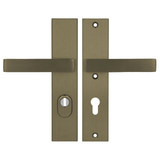 Klamko Klamka AXA Royal Flex ++ F4 stare złoto rozstaw 72 mm