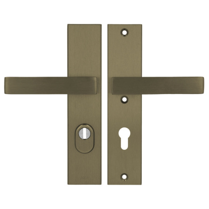 Klamko Klamka AXA Royal Flex ++ F4 stare złoto rozstaw 72 mm