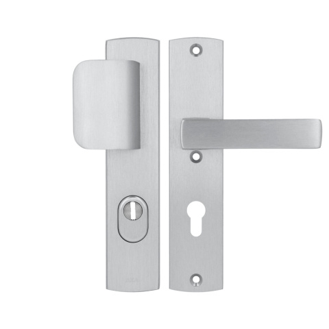 Klamko Pochwyt AXA Apollo Flex Premium ++ F1 srebrna rozstaw 72 mm