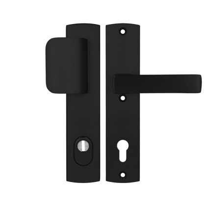 Klamko Pochwyt AXA Apollo Flex Premium ++ F8 czarna rozstaw 92 mm