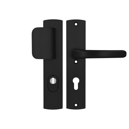 Klamko Pochwyt AXA Jupiter Flex Premium ++ F8 czarna rozstaw 72 mm