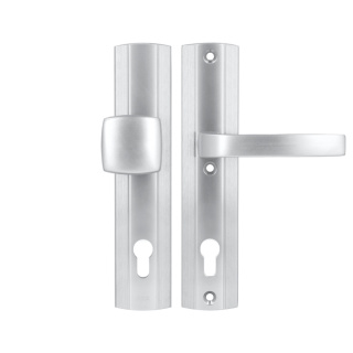 Klamko Pochwyt AXA Prestige ++ F1 srebrna rozstaw 92 mm