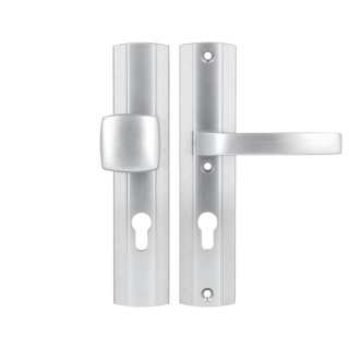 Klamko Pochwyt AXA Prestige ++ F1 srebrna rozstaw 72 mm