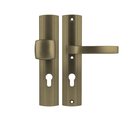 Klamko Pochwyt AXA Prestige ++ F4 stare złoto rozstaw 72 mm