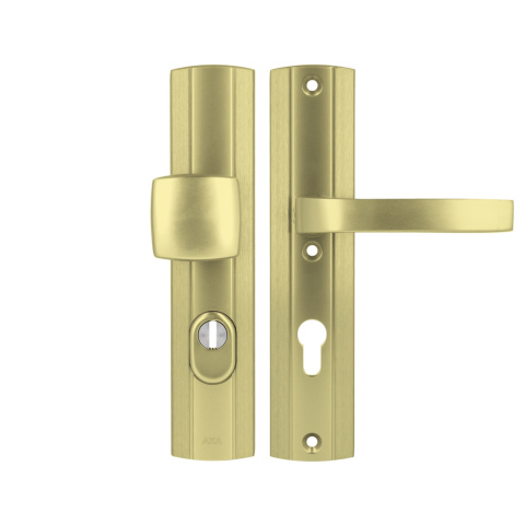 Klamko Pochwyt AXA Prestige Flex ++ F3 złota rozstaw 72 mm