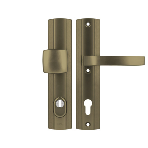 Klamko Pochwyt AXA Prestige Flex ++ F4 stare złoto rozstaw 90 mm