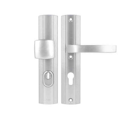 Klamko Pochwyt AXA Prestige Flex ++ F1 srebrna rozstaw 72 mm