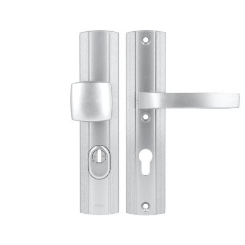 Klamko Pochwyt AXA Prestige Flex ++ F1 srebrna rozstaw 72 mm