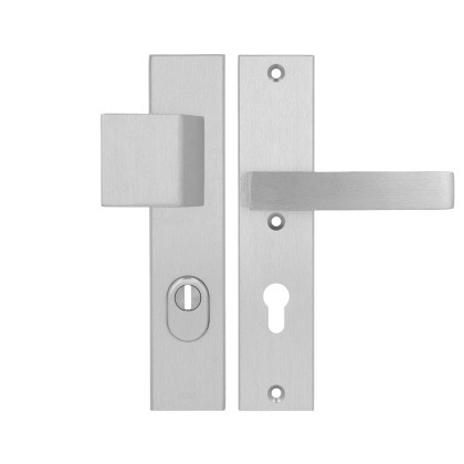 Klamko Pochwyt AXA Royal Flex ++ F6 inox rozstaw 72 mm