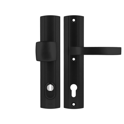 Klamko Pochwyt AXA Prestige Flex ++ F8 czarna rozstaw 92 mm