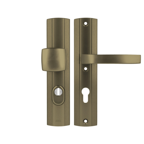 Klamko Pochwyt AXA Prestige Flex ++ F4 stare złoto rozstaw 72 mm