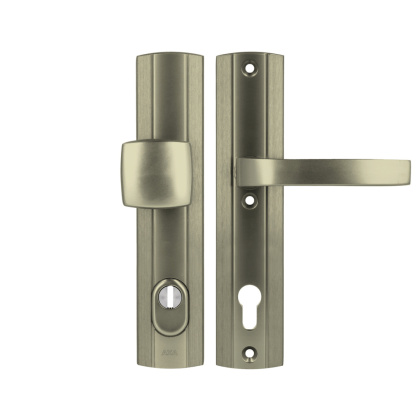 Klamko Pochwyt AXA Prestige Flex ++ F9 tytan rozstaw 92 mm