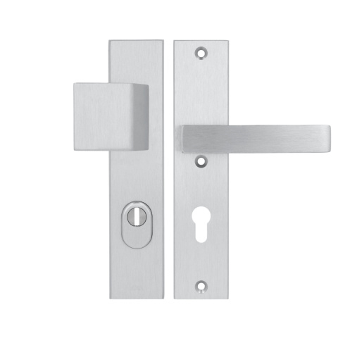 Klamko Pochwyt AXA Royal Flex ++ F1 srebrna rozstaw 72 mm