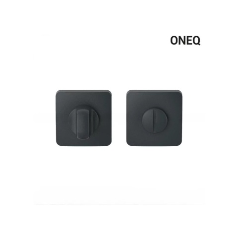 Klamka One Q tytan na rozecie kwadratowej z rozetą na wc Colombo