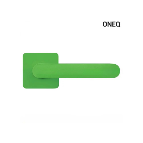 Klamka One Q limonkowy na rozecie kwadratowej Colombo