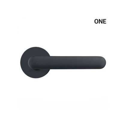 Klamka One tytan na rozecie okrągłej Colombo