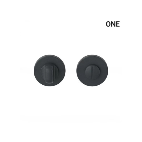 Klamka One tytan na rozecie okrągłej z rozetą na wc Colombo