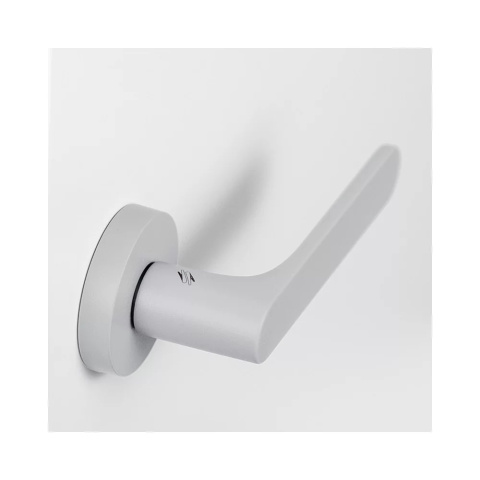 Klamka One szary jasny na rozecie okrągłej Colombo