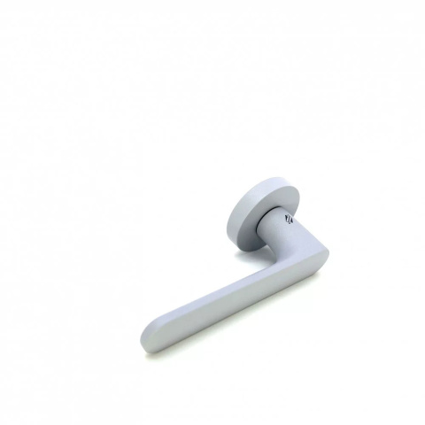 Klamka One szary jasny na rozecie okrągłej Colombo