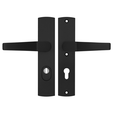 Klamko Klamka AXA Arrow Flex Premium F8 czarna rozstaw 72 mm