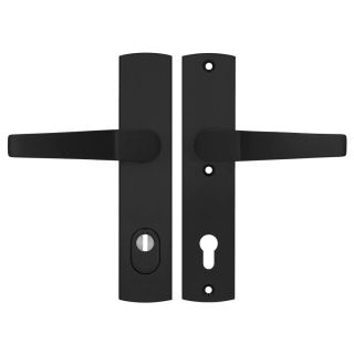 Klamko Klamka AXA Arrow Flex Premium F8 czarna rozstaw 92 mm