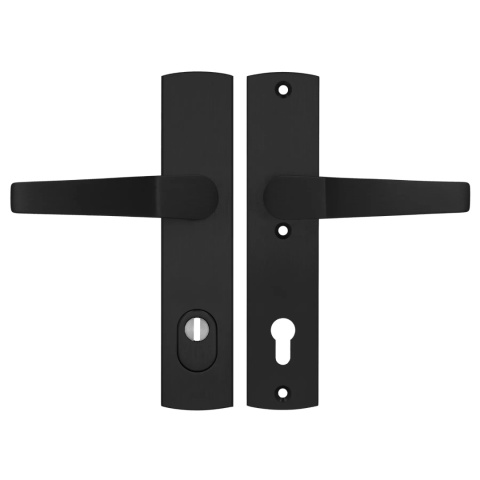 Klamko Klamka AXA Arrow Flex Premium F8 czarna rozstaw 92 mm