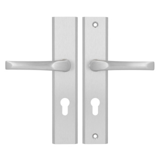 Klamko Klamka AXA Niagara ++ F6 inox rozstaw 72 mm