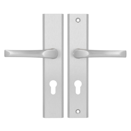 Klamko Klamka AXA Niagara ++ F6 inox rozstaw 72 mm