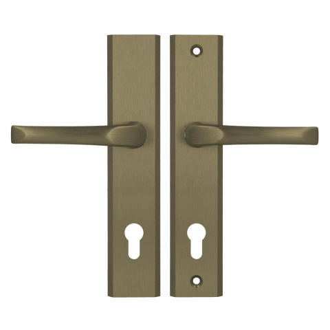 Klamko Klamka AXA Niagara ++ F4 stare złoto rozstaw 92 mm