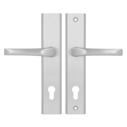 Klamko Klamka AXA Niagara ++ F6 inox rozstaw 92 mm