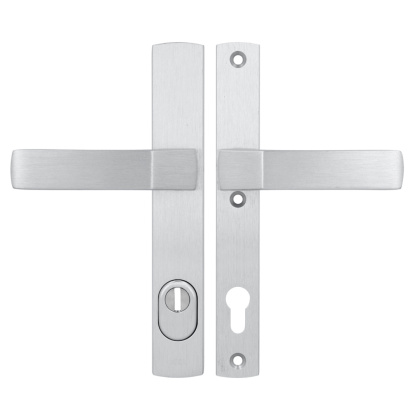 Klamko Klamka AXA Solid Flex Premium F1 srebrna rozstaw 92 mm