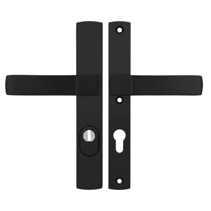 Klamko Klamka AXA Solid Flex Premium F8 czarna rozstaw 72 mm