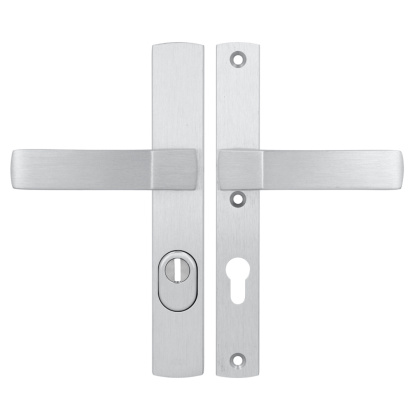 Klamko Klamka AXA Solid Flex Premium F1 srebrna rozstaw 72 mm