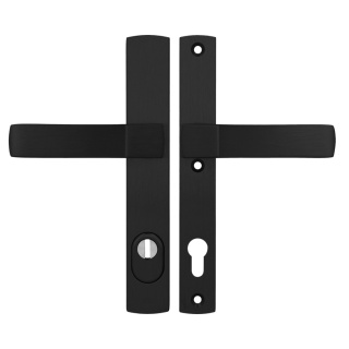 Klamko Klamka AXA Solid Flex Premium F8 czarna rozstaw 92 mm