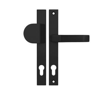 Klamko Pochwyt AXA Slim ++ F8 czarny rozstaw 92 mm