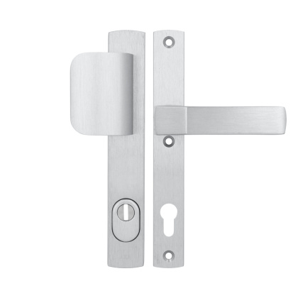 Klamko Pochwyt AXA Solid Flex Premium ++ F1 srebrna rozstaw 92 mm