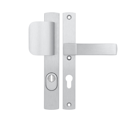 Klamko Pochwyt AXA Solid Flex Premium ++ F1 srebrna rozstaw 72 mm